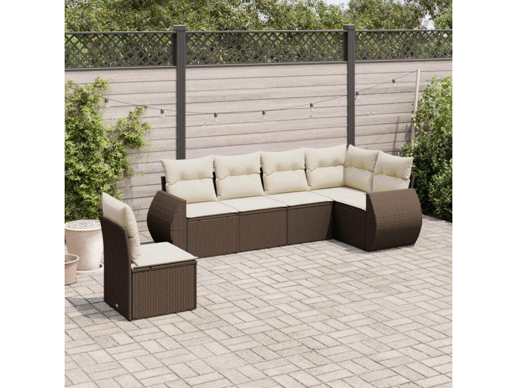 Brown Woven Resin Wicker Outdoor Furniture Set - dlz1766570529145