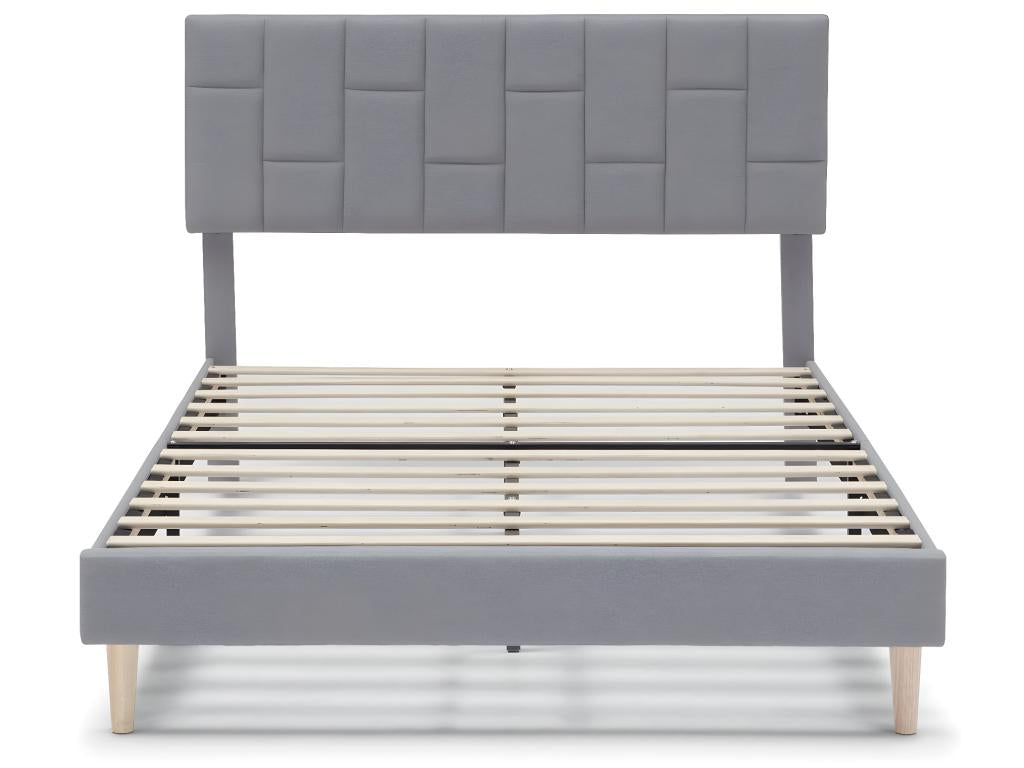 Gray Bed Frame, 150 x 190 cm