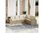 Beige Woven Resin Wicker Outdoor Furniture Set - dlz1766570527896