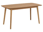 Brown Oak Wood Table, 80 x 150 cm