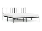 Black Metal Bed Frame, 183 x 213 cm