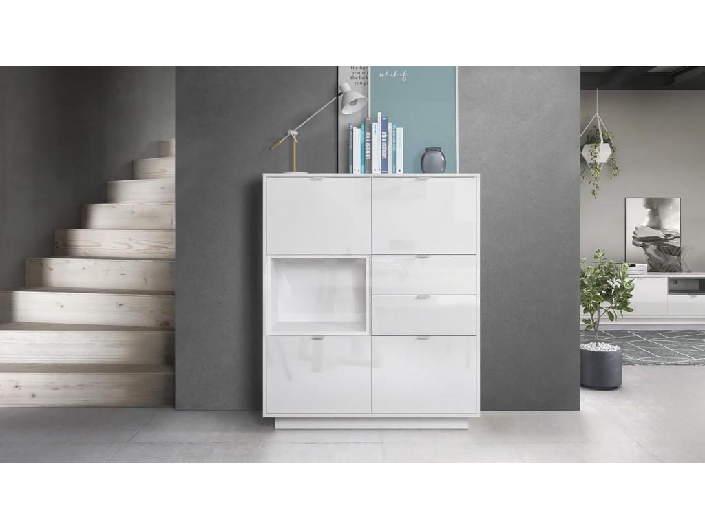 White Sideboard, 123 x 103 x 38 cm