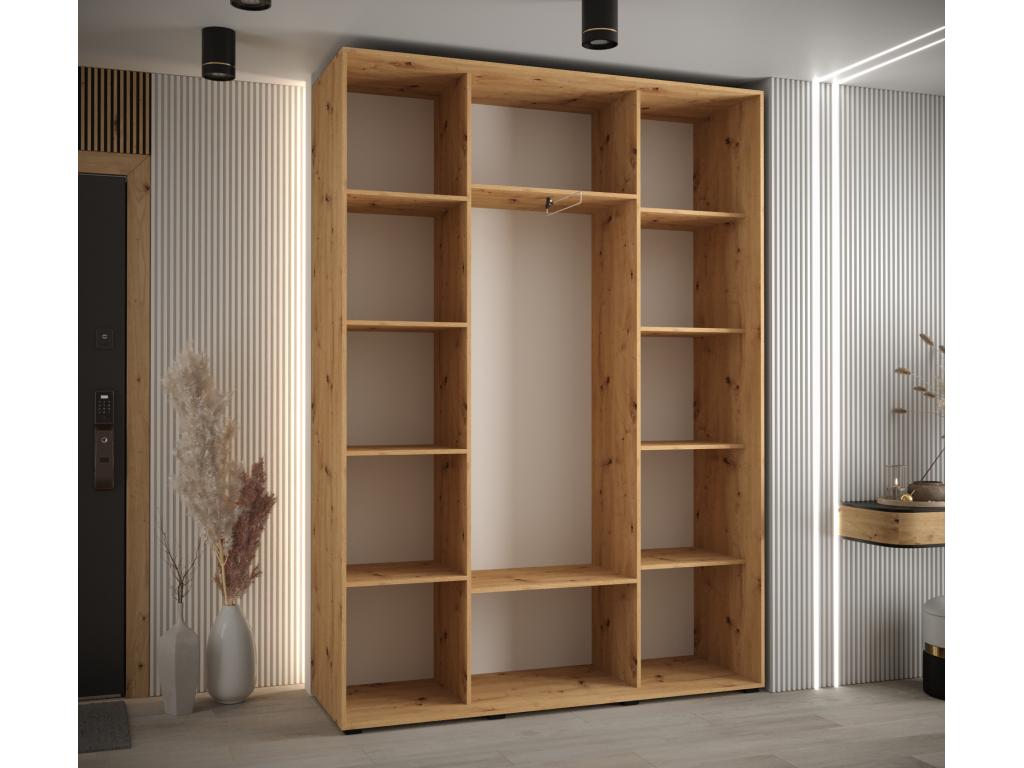 Black Wardrobe, 180 x 45 x 235.2 cm