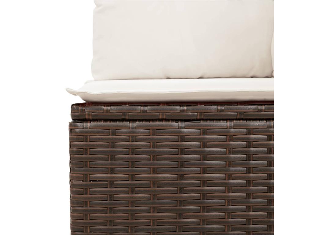 Brown Woven Resin Wicker Outdoor Furniture Set - dlz1766570529145