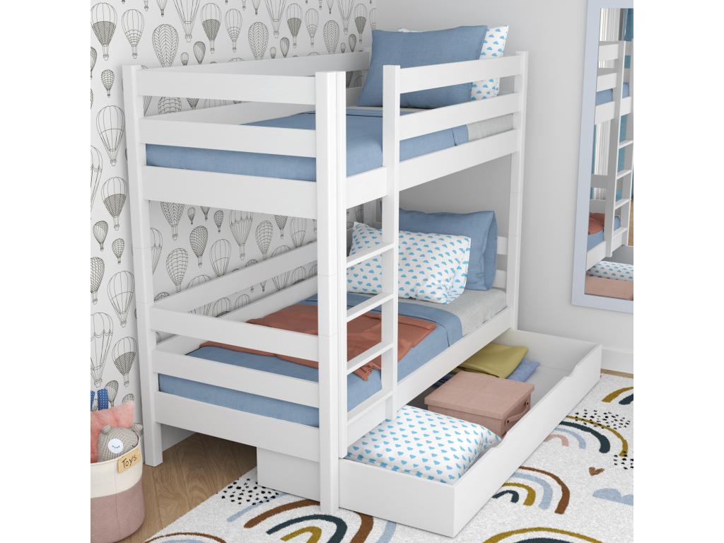 White Bed, 100 x 200 cm