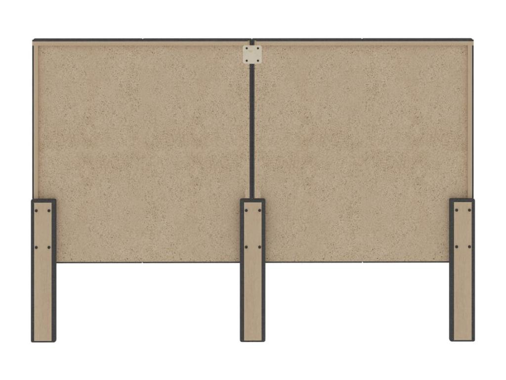 Gray Fabric Bed, 160 x 200 cm