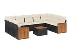 Black Woven Resin Wicker Outdoor Furniture Set - dlz1766570694355