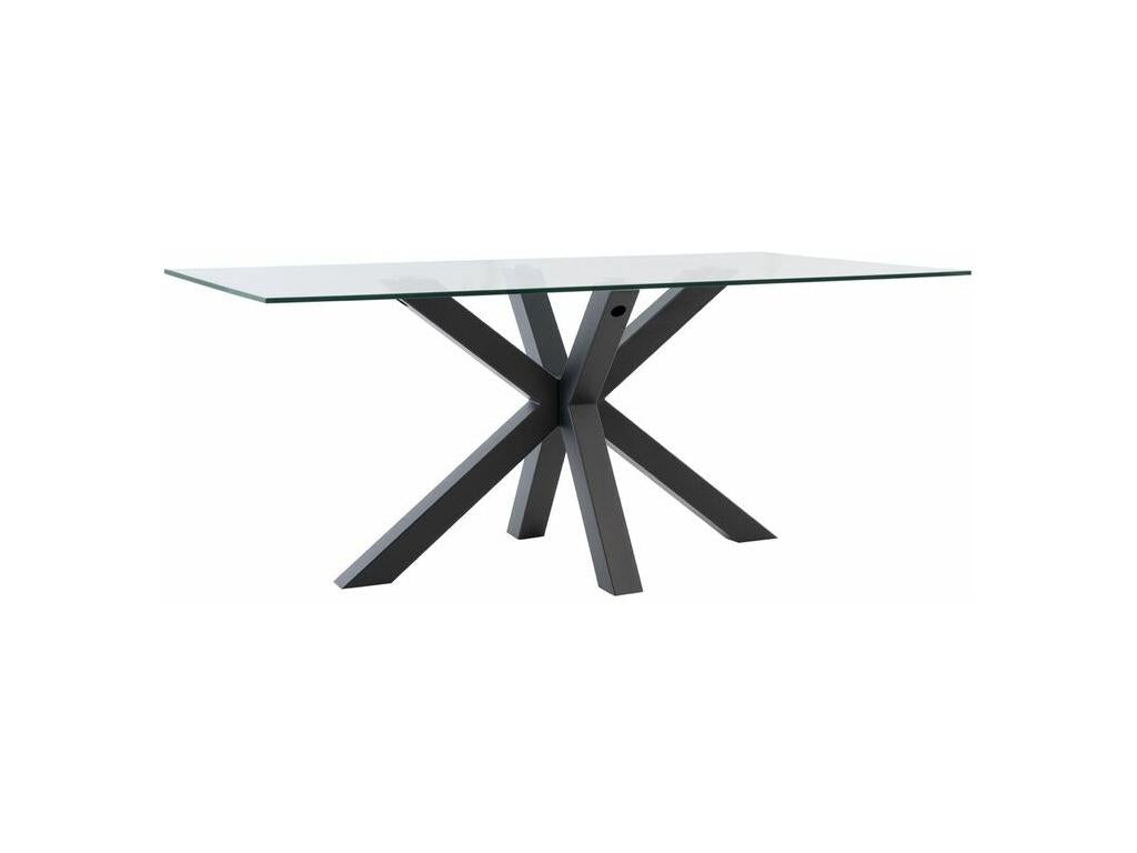 Black Metal Dining Table