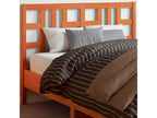 Brown Pine Wood Bed