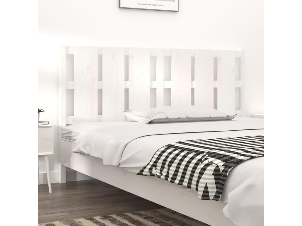 White Pine Wood Bed, 165.5 x 4 x 100 cm