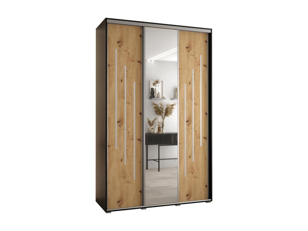 Black Wardrobe, 160 x 60 x 235.2 cm