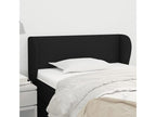 Black Fabric Bed, 103 x 23 x 78 cm