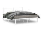 White Metal Bed Frame, 150 x 200 cm - dlz1766570515304