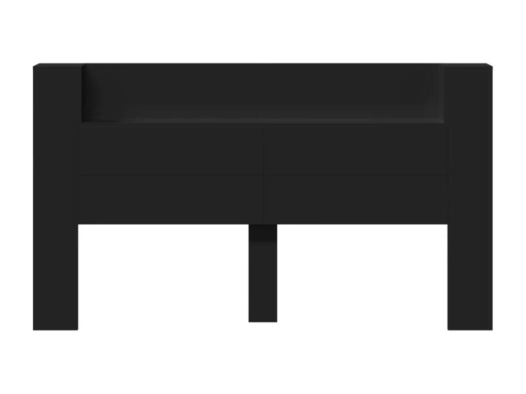 Black Bed, 180 x 16.5 x 103.5 cm