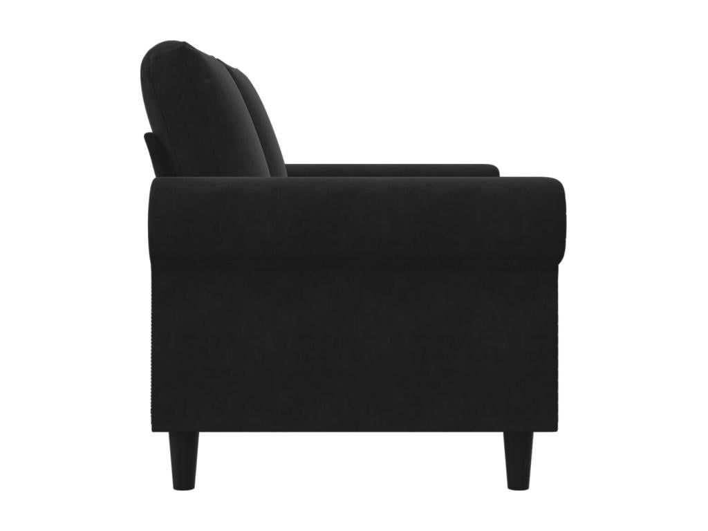 Black Velvet Sofa