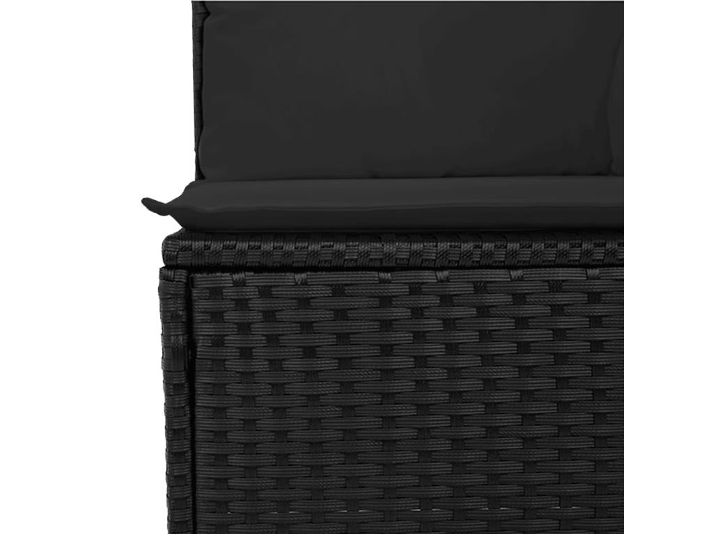 Black Woven Resin Wicker Outdoor Furniture Set - dlz1766570560138