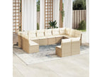 Beige Woven Resin Wicker Outdoor Furniture Set - dlz1766570362935