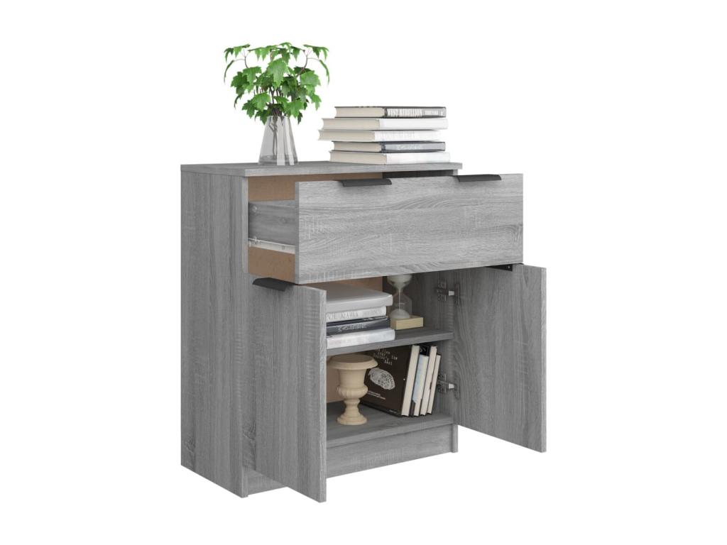Gray Sideboard, 60 x 30 x 70 cm