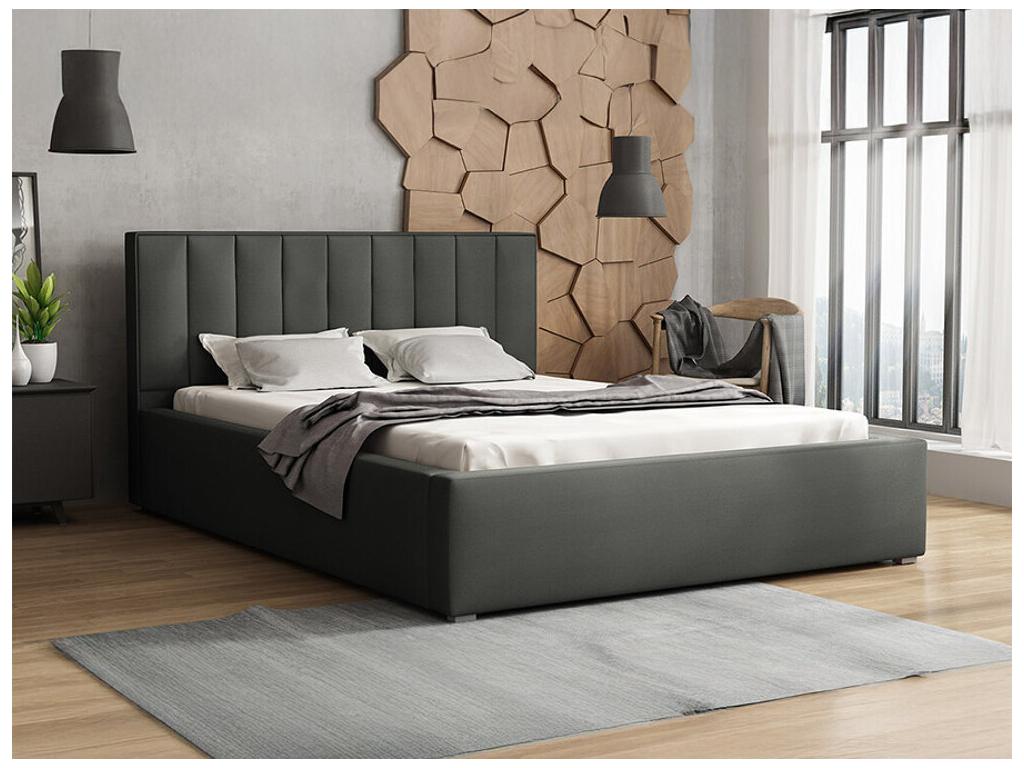 Gray Bed, 220 x 223 x 93 cm
