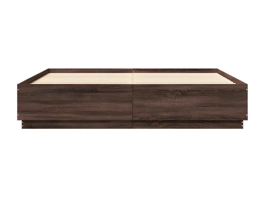 Brown Oak Wood Mattress, 200 x 200 cm