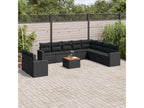 Black Woven Resin Wicker Outdoor Furniture Set - dlz1766570919824