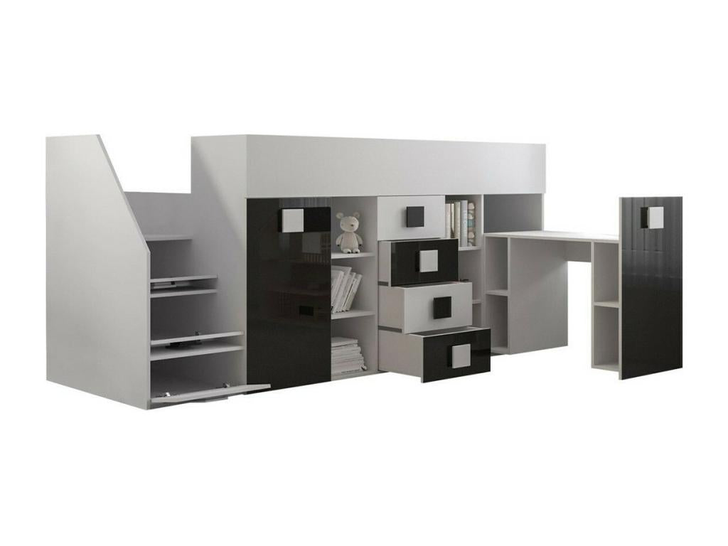 White Bed, 94 x 249 x 124 cm