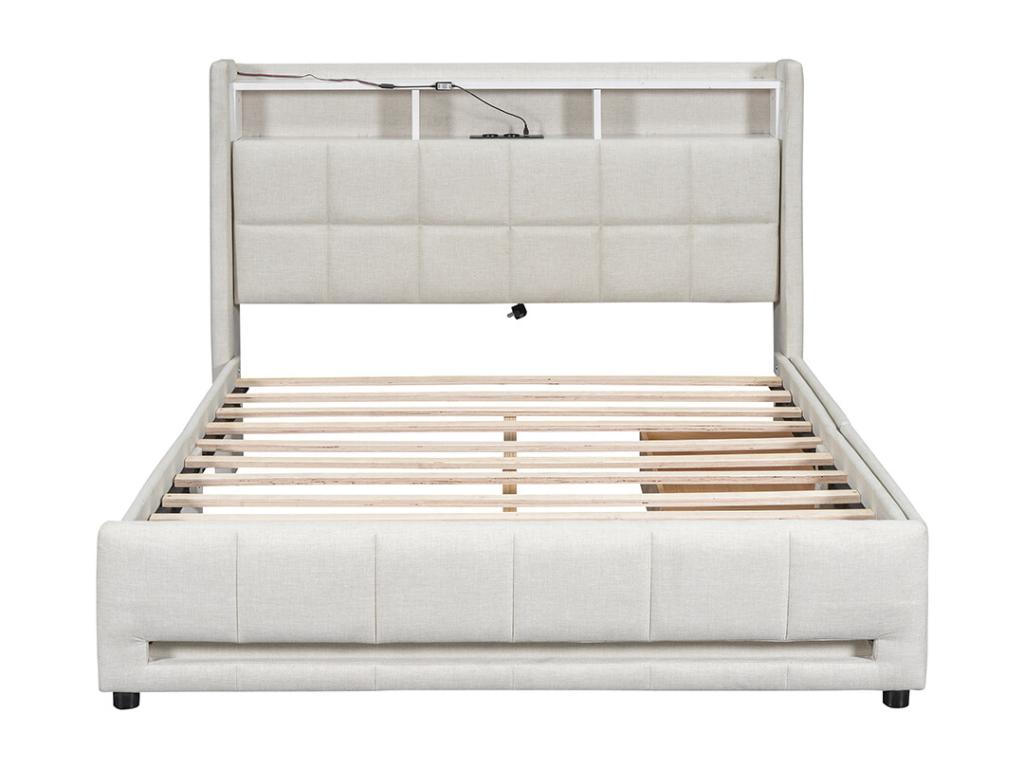 Beige Mattress, 140 x 200 cm