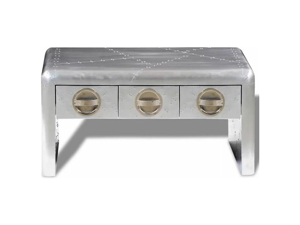 Gray Metal Coffee Table