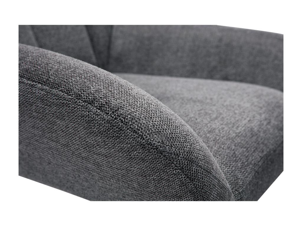 Gray Fabric Accent Chair