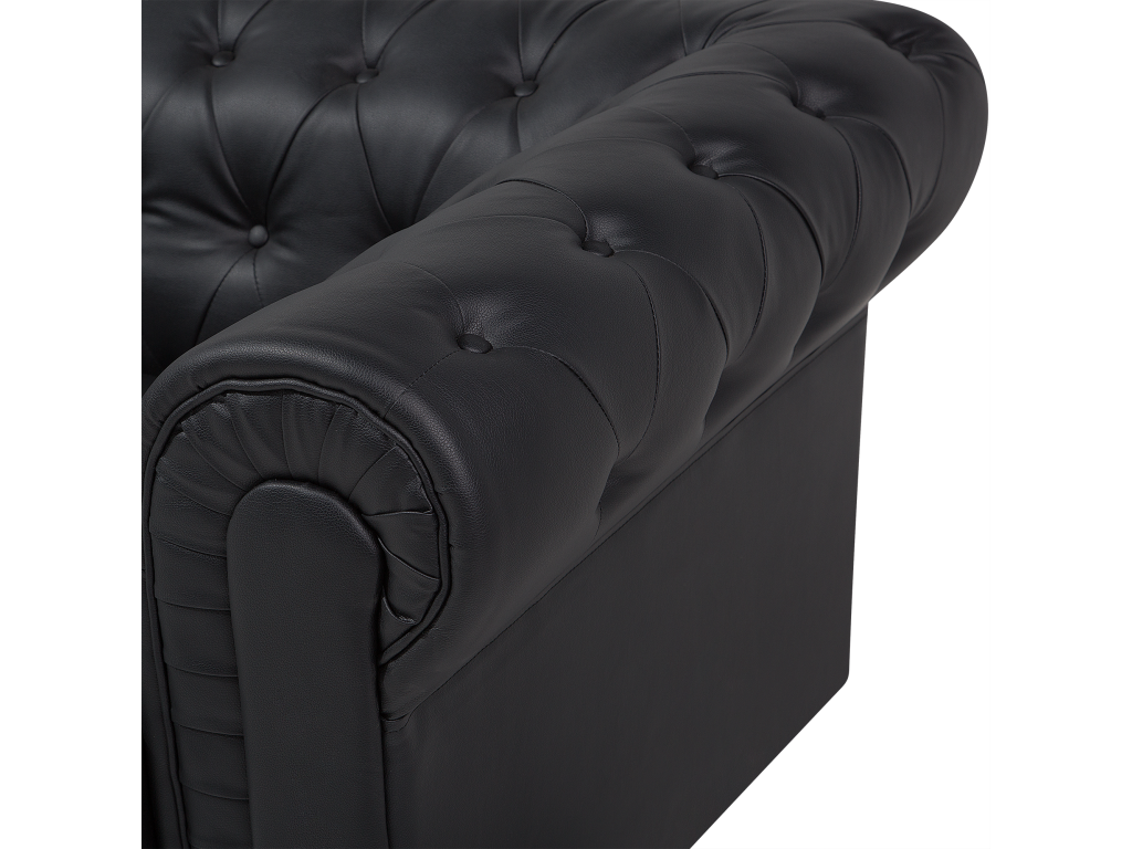 Black Leather Sofa