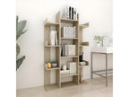 Brown Oak Wood Bookcase, 86 x 25.5 x 140 cm