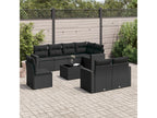 Black Woven Resin Wicker Outdoor Furniture Set - dlz1766570708990