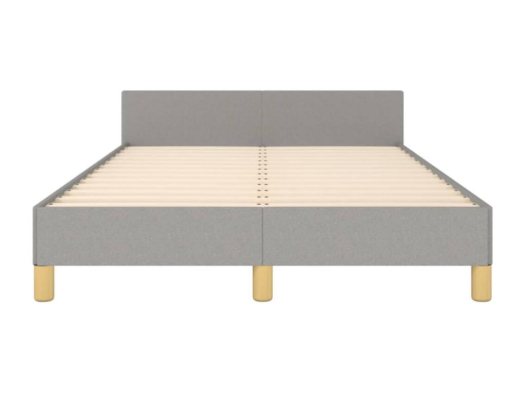 Gray Fabric Bed Frame, 120 x 190 cm