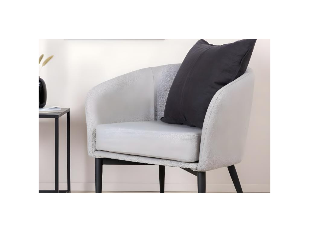 Gray Fabric Accent Chair - dlz1766570412187
