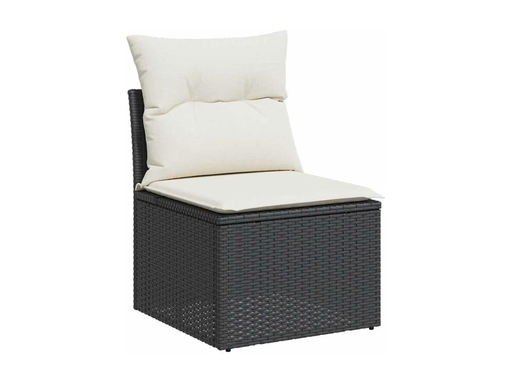 Black Woven Resin Wicker Outdoor Furniture Set - dlz1766570621412