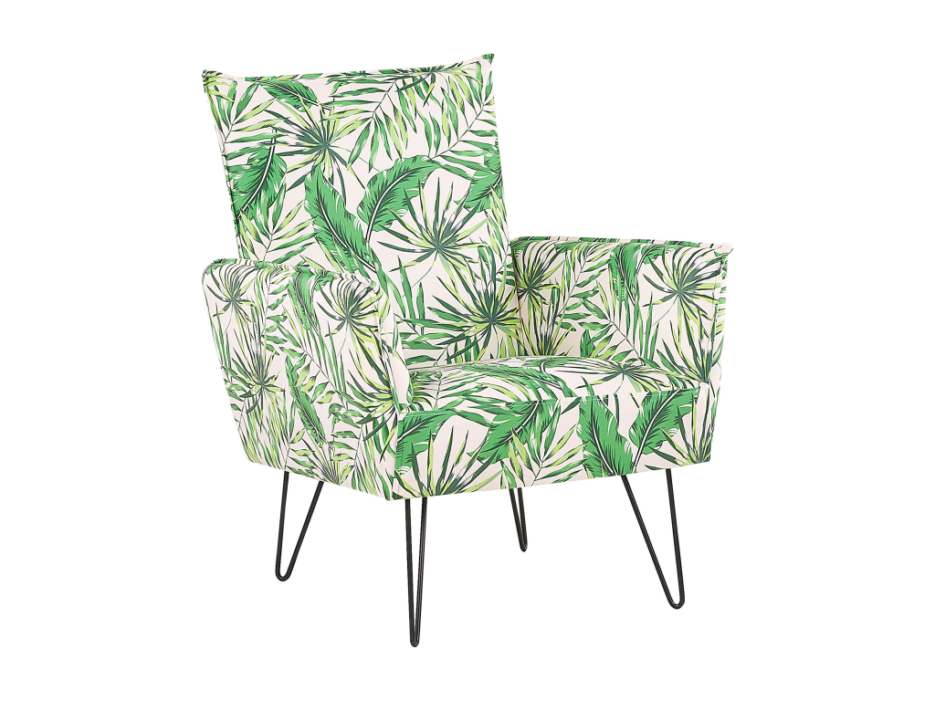 Green Fabric Accent Chair