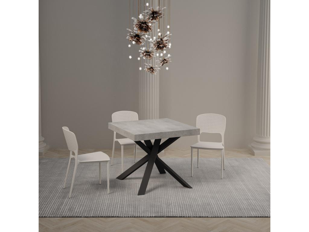 Gray Table, 90 x 90 cm