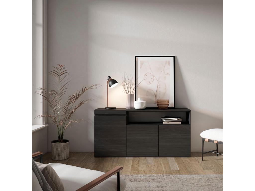 Black Sideboard, 150 x 75 x 35 cm