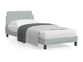 Gray Bed Frame, 90 x 190 cm