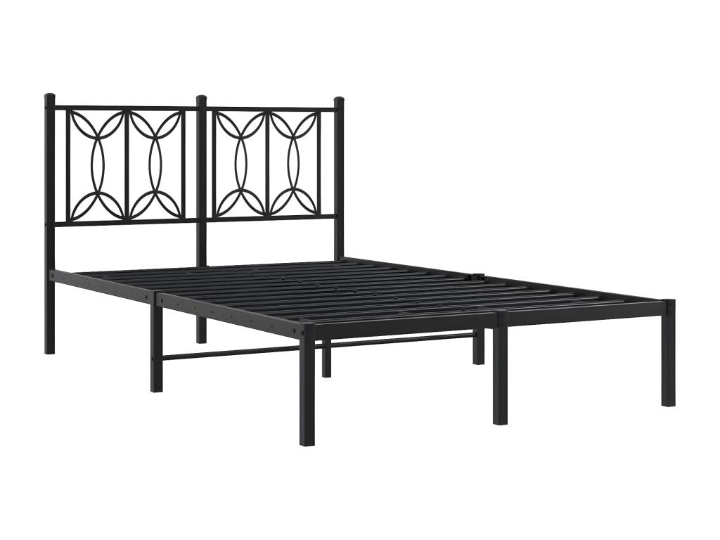 Black Metal Bed Frame, 120 x 200 cm