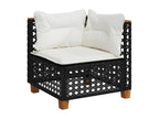 Black Woven Resin Wicker Outdoor Furniture Set - dlz1766570602460