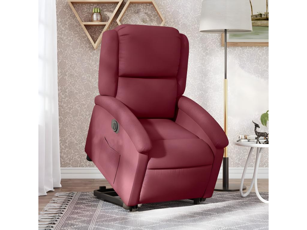 Red Fabric Accent Chair - dlz1766570300090