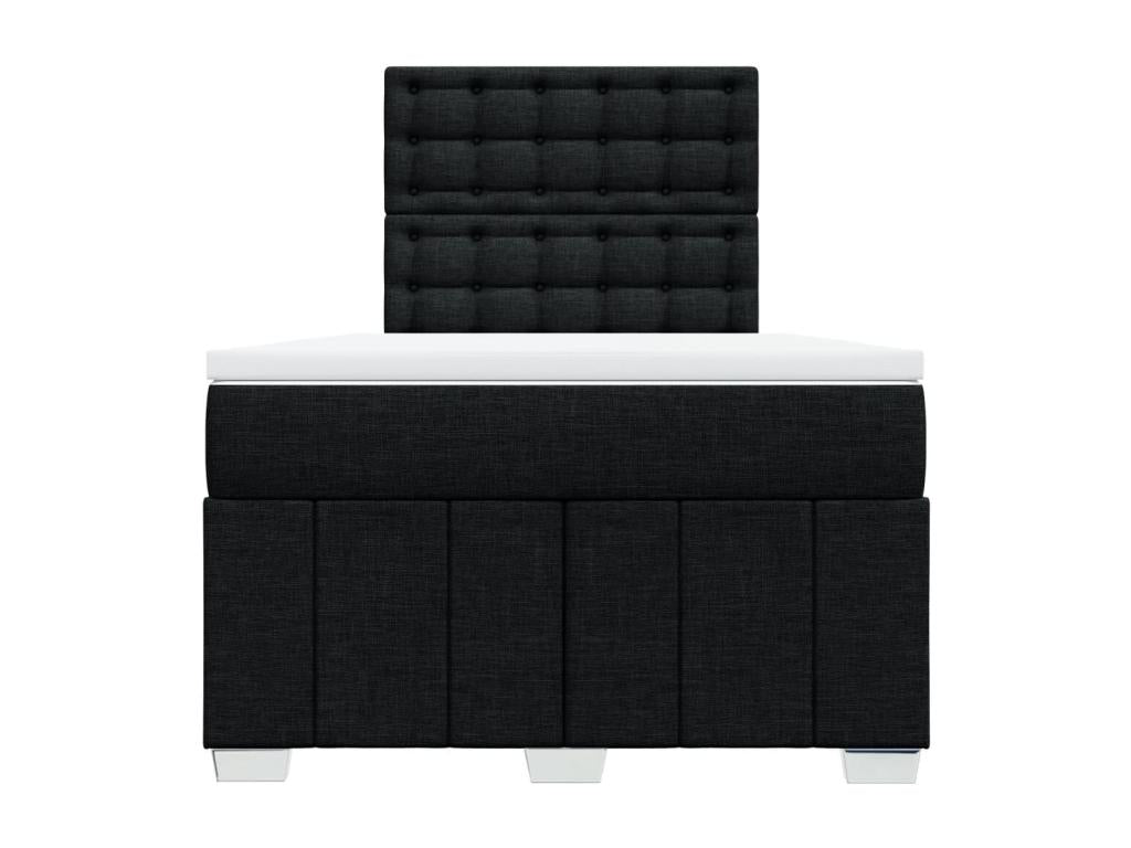 Black Fabric Mattress, 120 x 190 cm