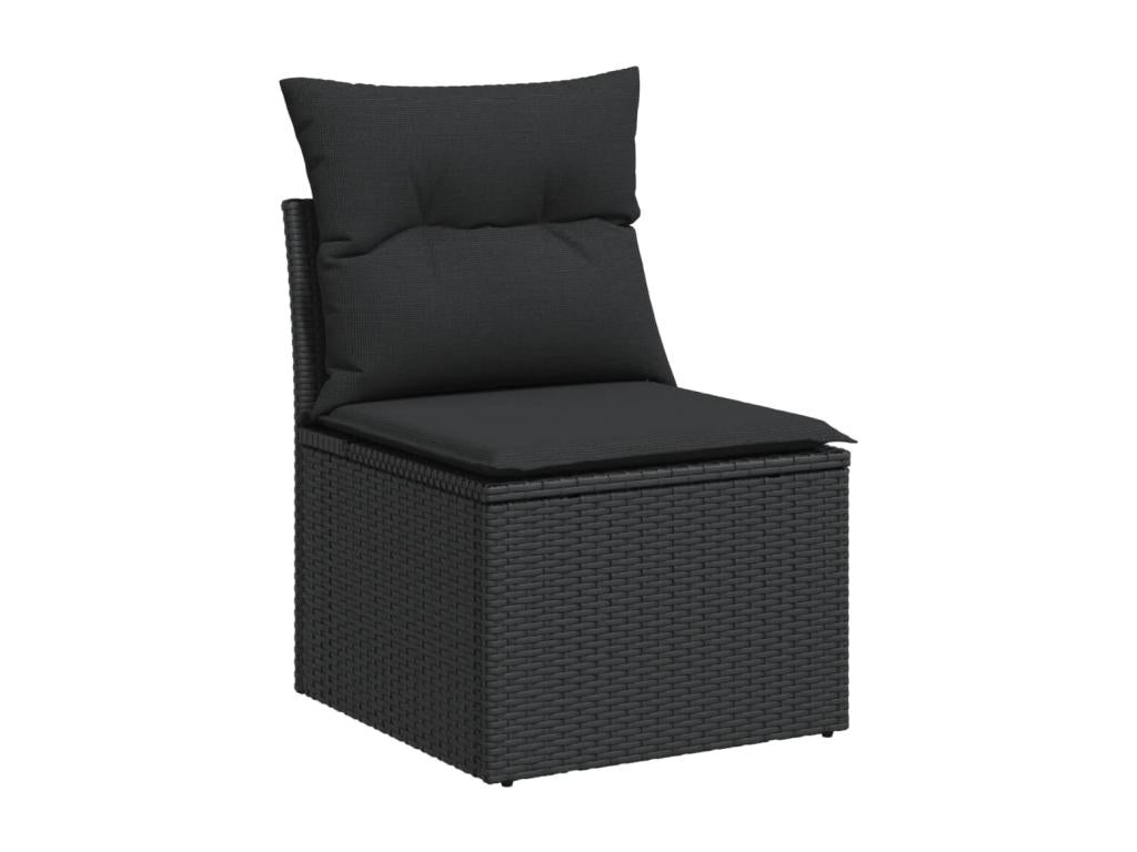 Black Woven Resin Wicker Outdoor Furniture Set - dlz1766570560138