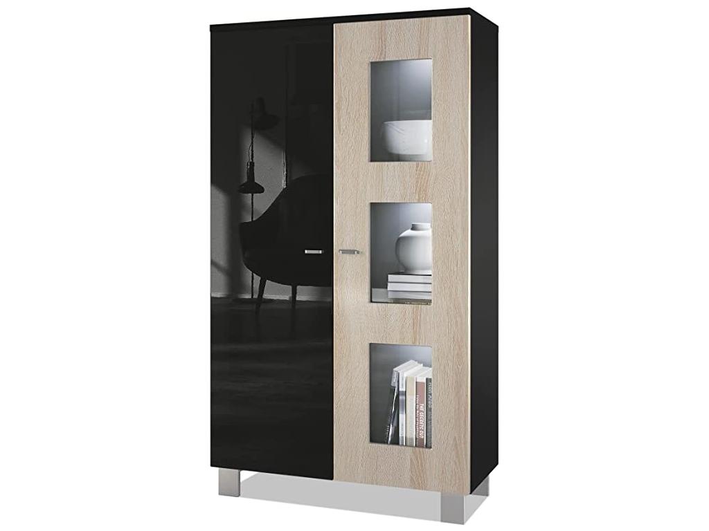 Black Oak Wood Home Furniture, 71 x 129 x 35 cm
