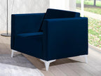 Blue Accent Chair, 74 x 76 x 82 cm