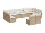 Beige Woven Resin Wicker Outdoor Furniture Set - dlz1766570362935