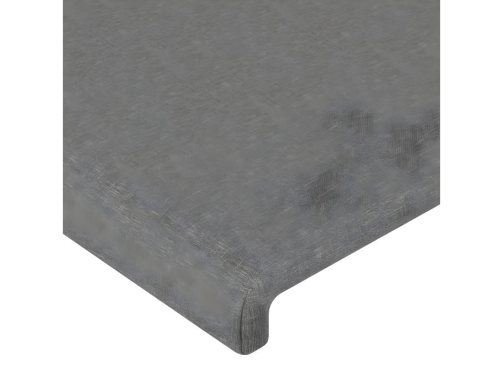 Gray Fabric Bed, 147 x 23 x 118 cm