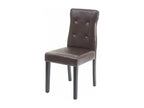 Brown Faux Leather Chair
