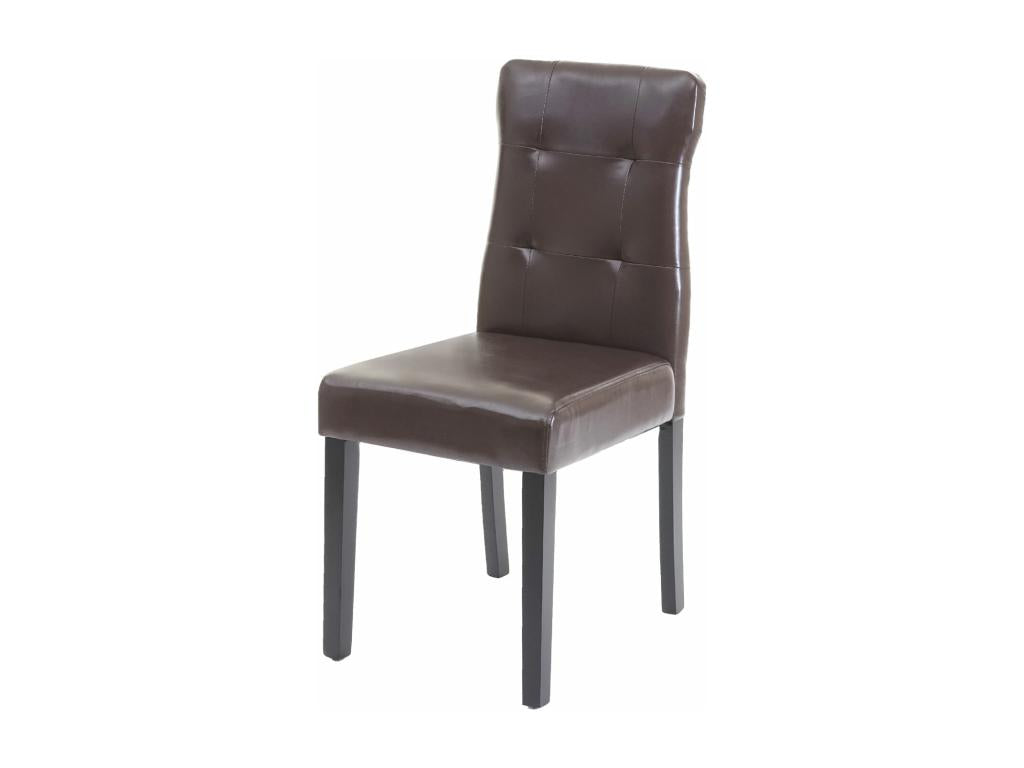 Brown Faux Leather Chair